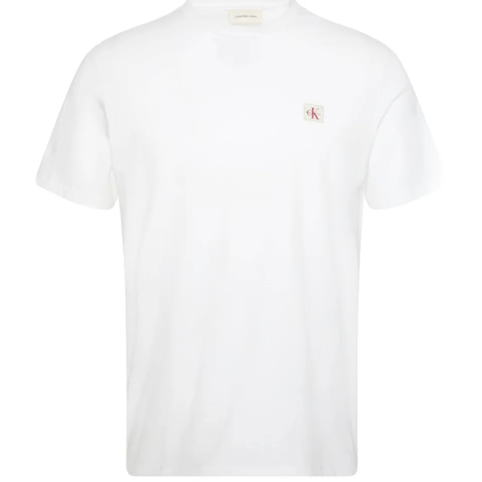 Calvin Klein Jeans Badge T-shirt wit, foto 2