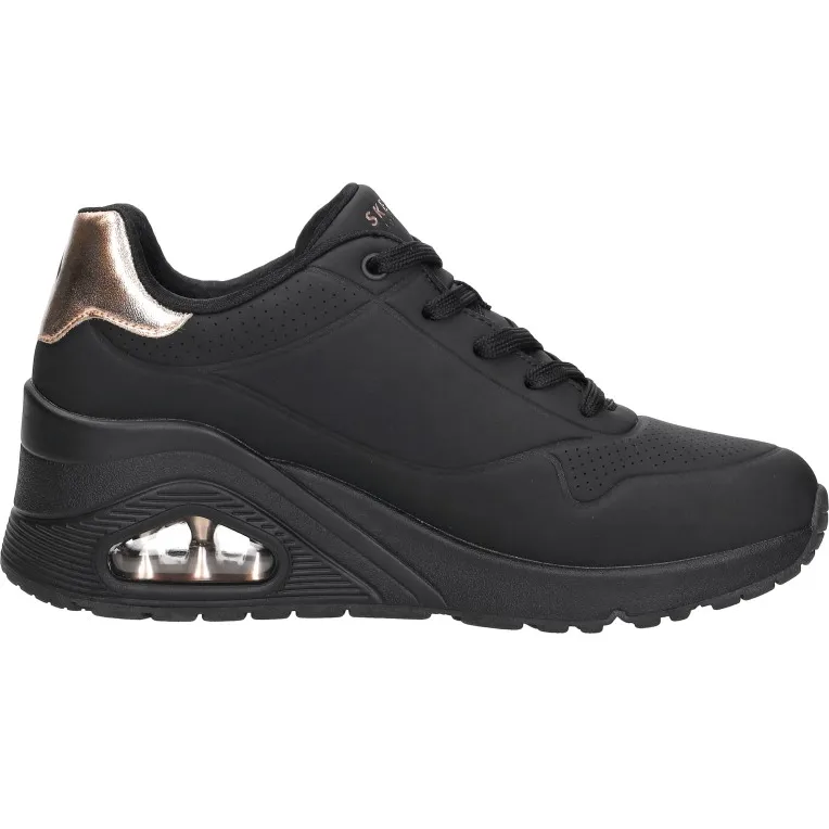 Skechers Uno Wedge sneakers zwart