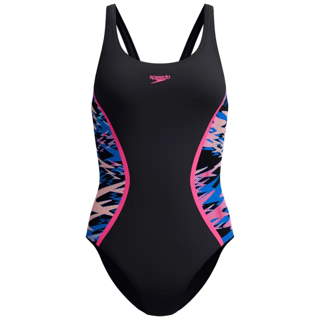 Speedo Hyperboom Splice Muscleback badpak dames zwart