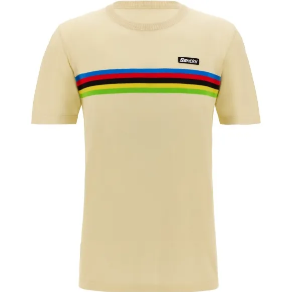 Santini UCI World Champion T-shirt beige