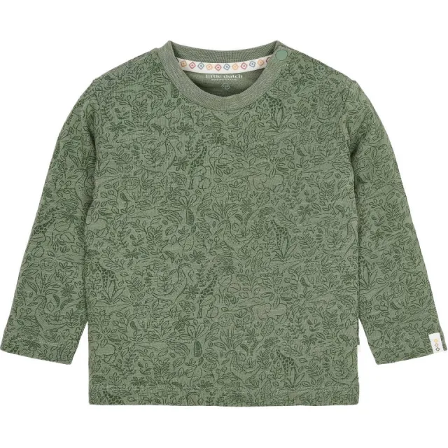 Little Dutch longsleeve met print groen, foto 2