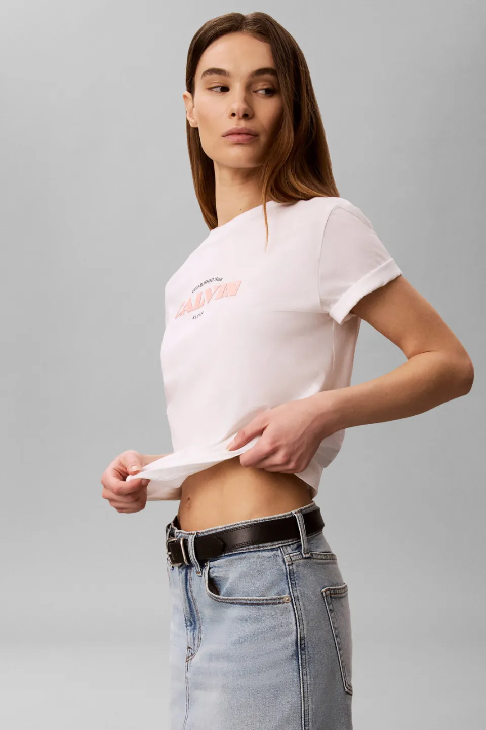 Calvin Klein JEANS T-shirt met tekst - wit, foto 3