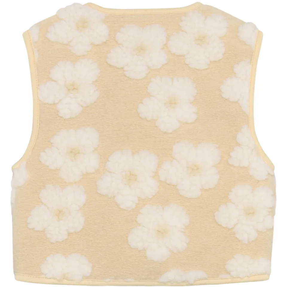 Noppies baby gebloemde gilet beige, foto 2