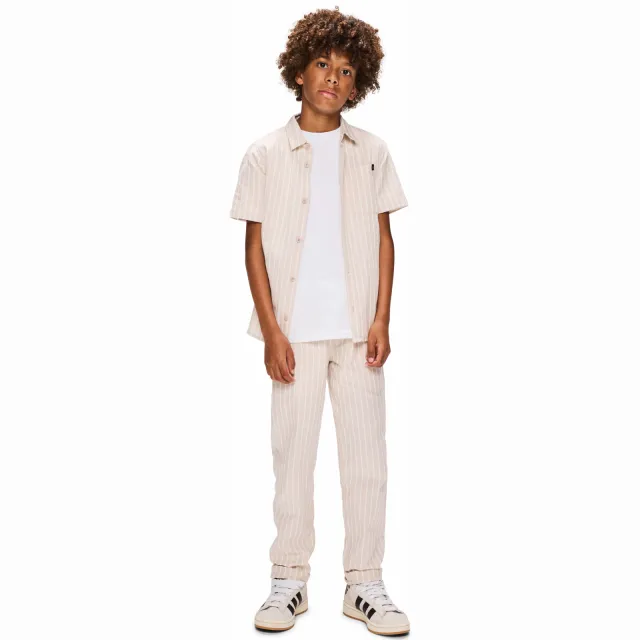 Retour Jeans relaxed casual broek ecru wit Ecru/wit