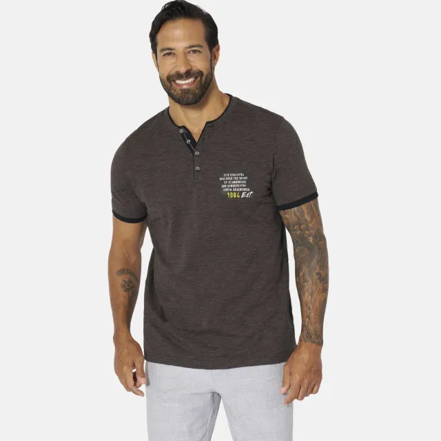 Jan Vanderstorm SEPPOR T-shirt zwart