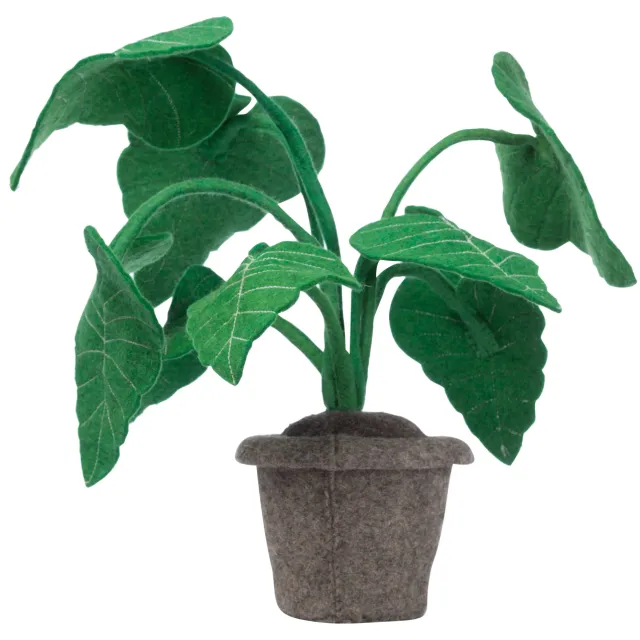 Kidsdepot kunstplant Alocasia groen groen/bruin