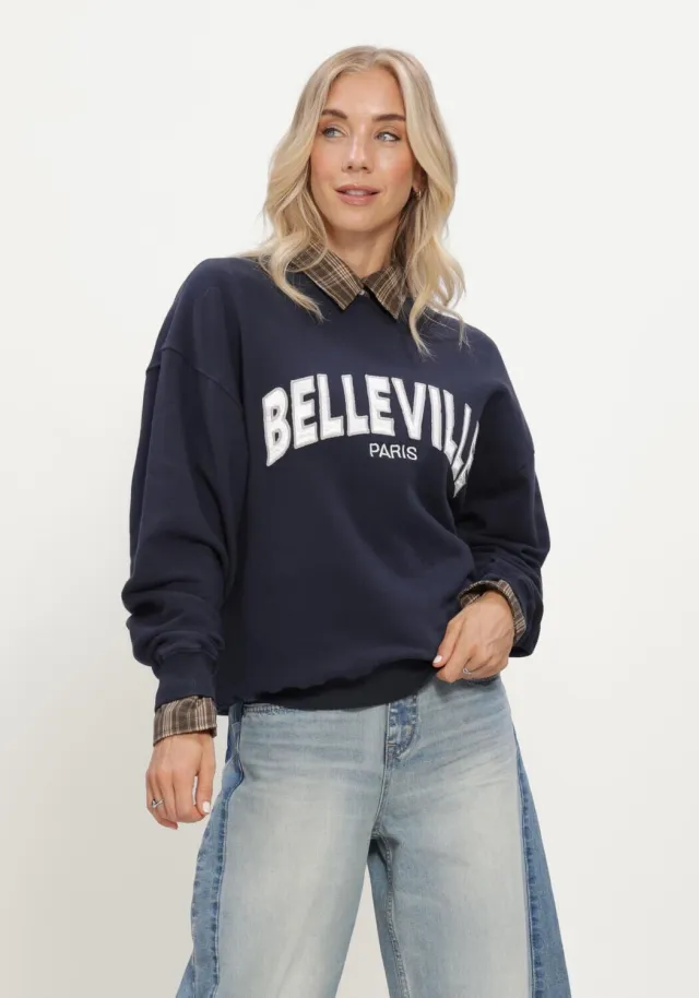 Circle Of Trust Dames Truien & Vesten Lana Sweat - Donkerblauw Donkerblauw/Ecru