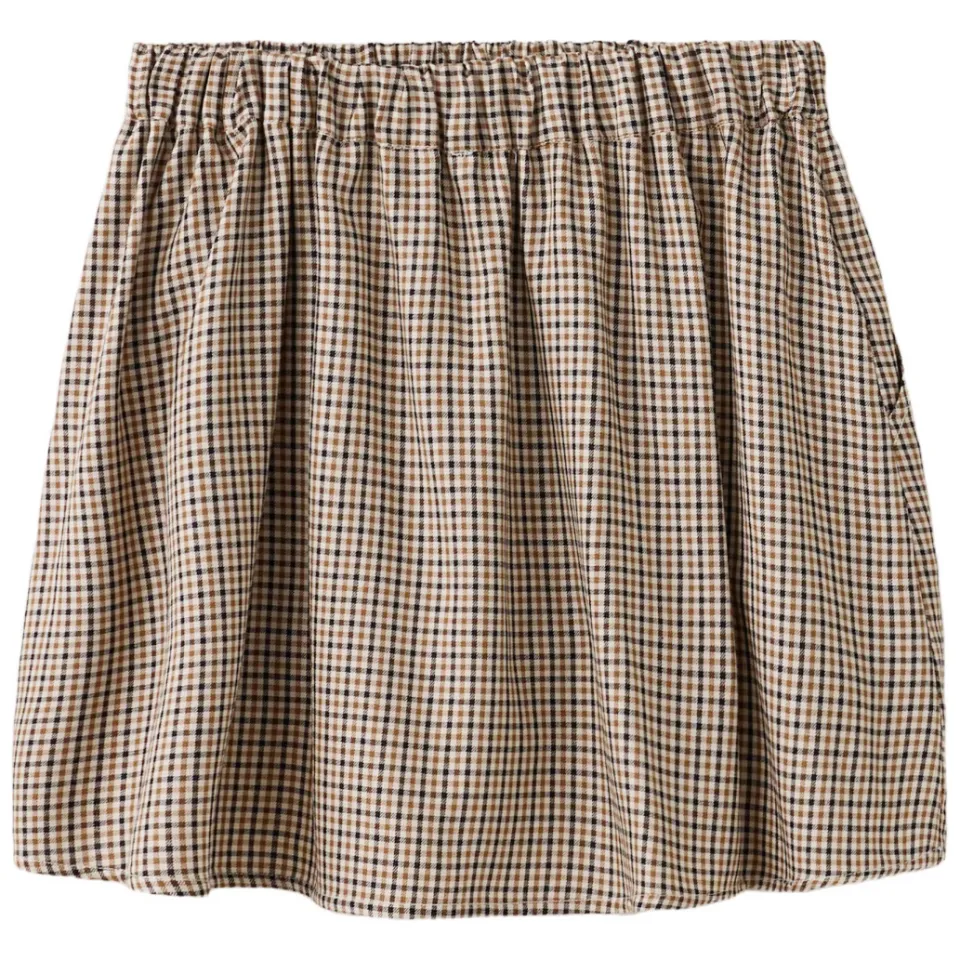 Mango Kids geruite korte rok beige, foto 4