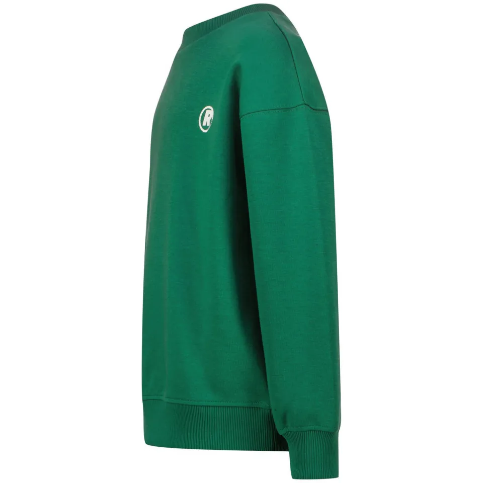 Raizzed sweater met backprint groen, foto 5