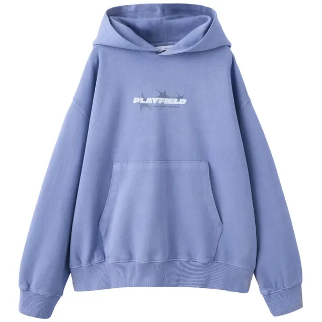 Mango Kids hoodie met backprint - blauw