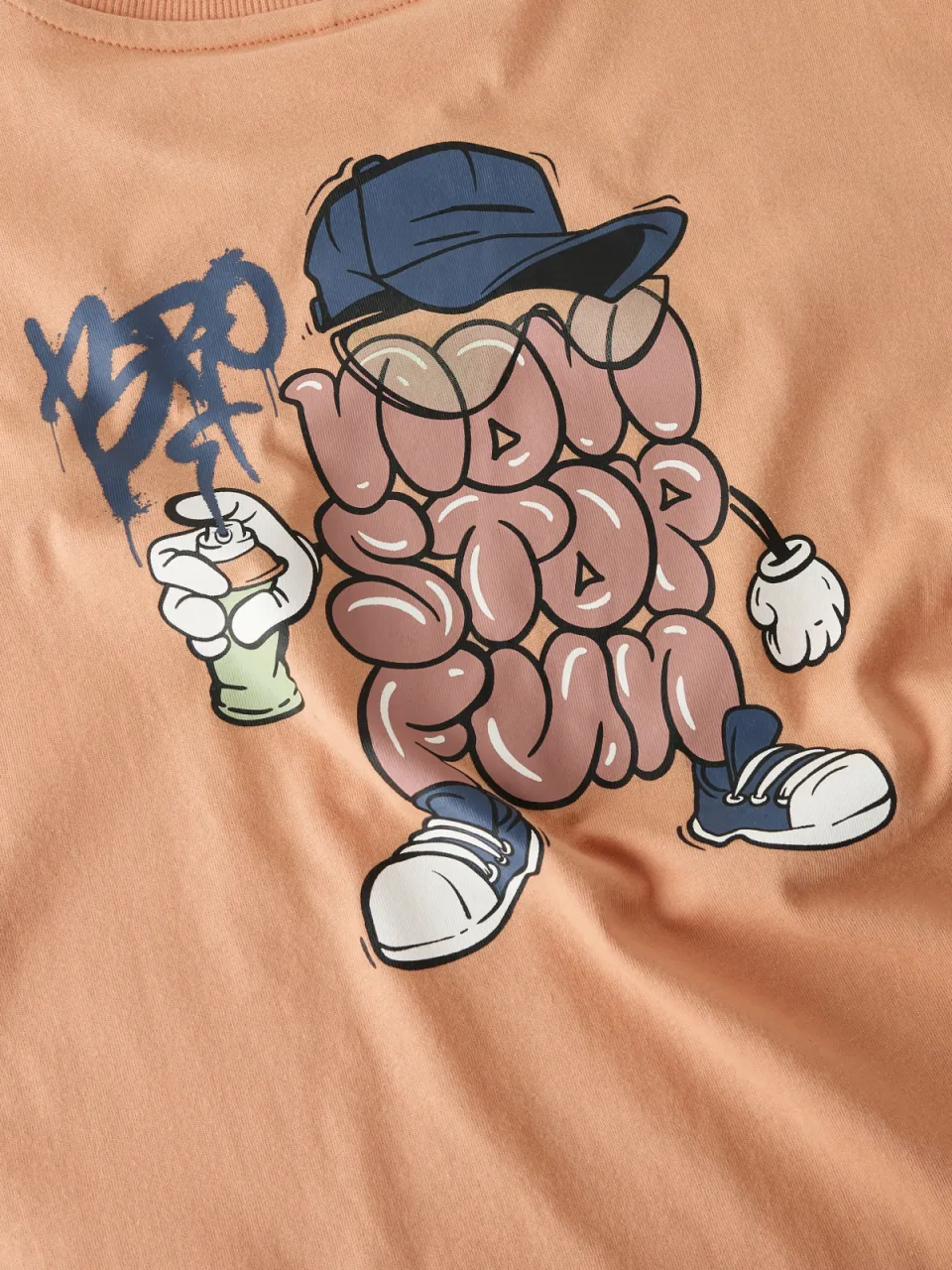 NAME IT T-shirt met print oranje, foto 6