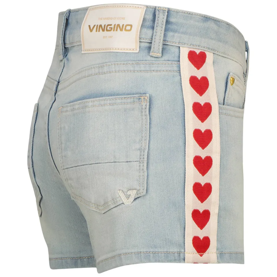 Vingino denim relaxed short lichtblauw, foto 5