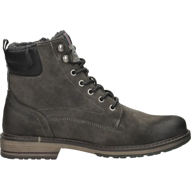 Mustang hoge veterschoen donkergrijs