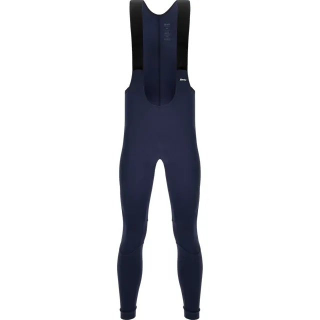 Santini Prime Thermofleece Winter Bib Tights fietsbroek blauw