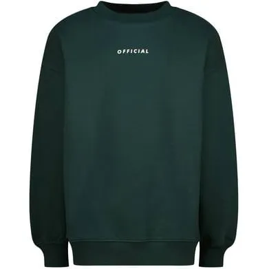 Raizzed oversized sweater met backprint - donkergroen Backprint