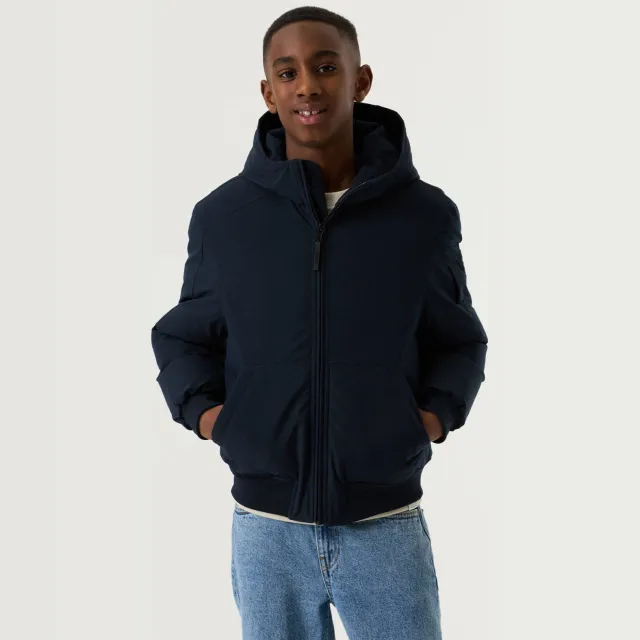 Garcia gewatteerde winterjas donkerblauw