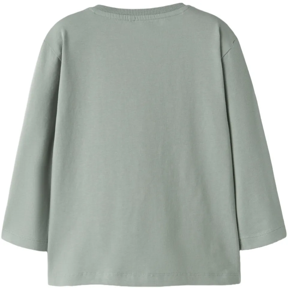 NAME IT MINI longsleeve met print grijsgroen, foto 4