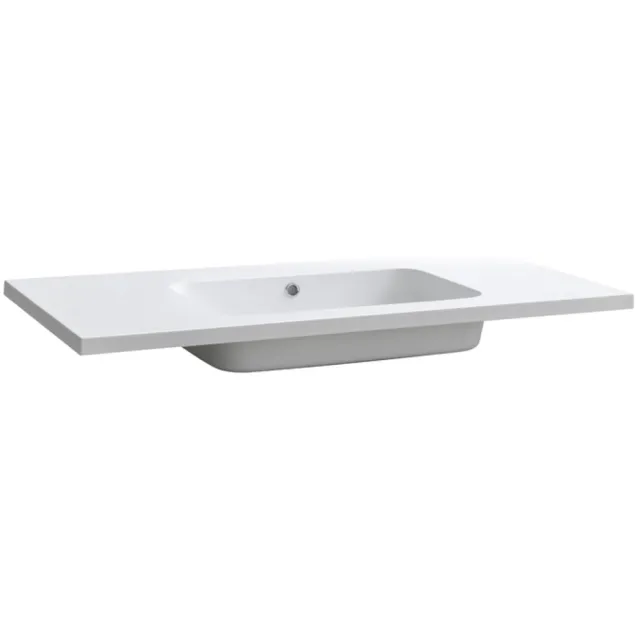 Sanilux Classic wastafel mineraalmarmer mat wit