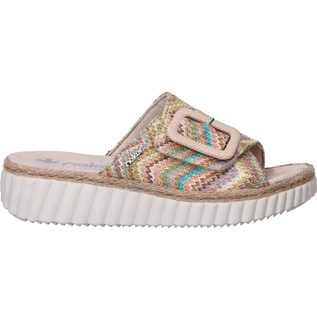 Rieker slipper multicolor beige, foto 2