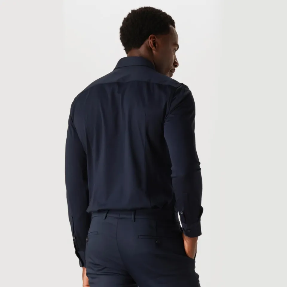 Boss Slim Fit overhemd donkerblauw, foto 3