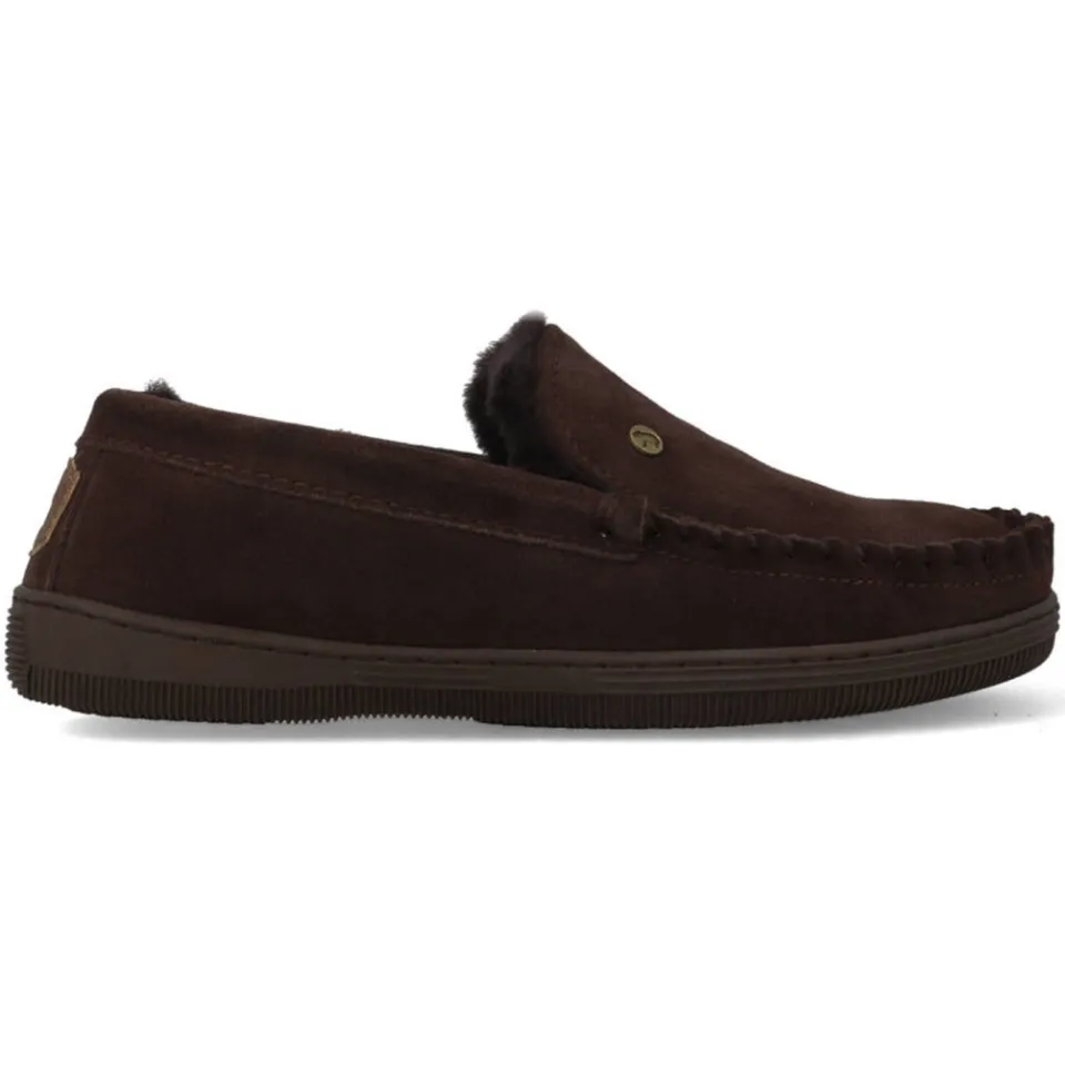 Warmbat Grizzly pantoffel donkerbruin