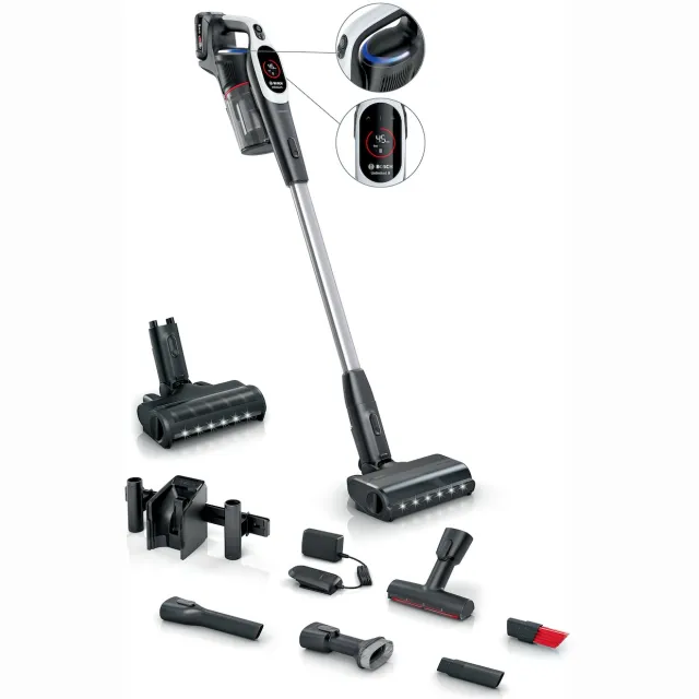 Bosch BXS931WQC Unlimited 9 steelstofzuiger grijs wit