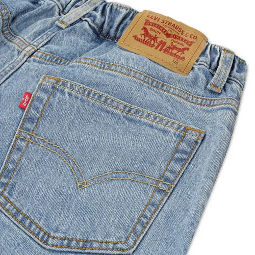 Levi's Kids barrel jeans - lichtblauw Jongens Denim Effen, foto 2