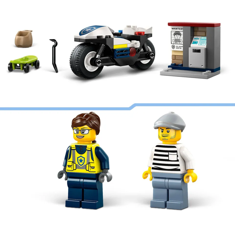 Lego City Achtervolging op Politiemotor 60455, foto 7