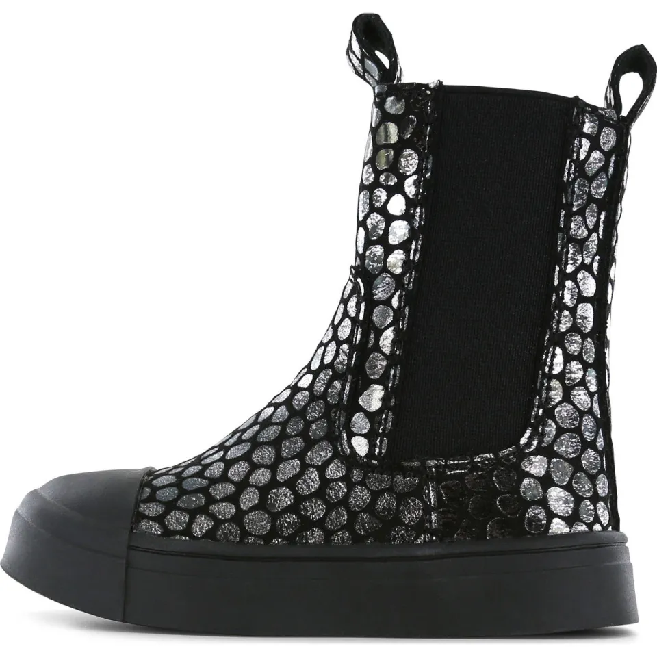 Shoesme enkelboots zwart/zilver, foto 2
