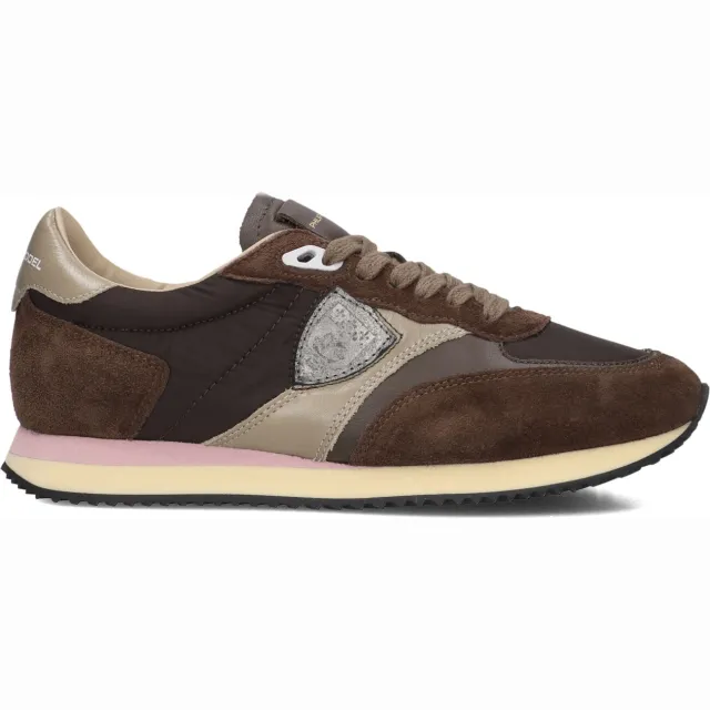 Philippe Model Blville Low Woman lage sneakers bruin