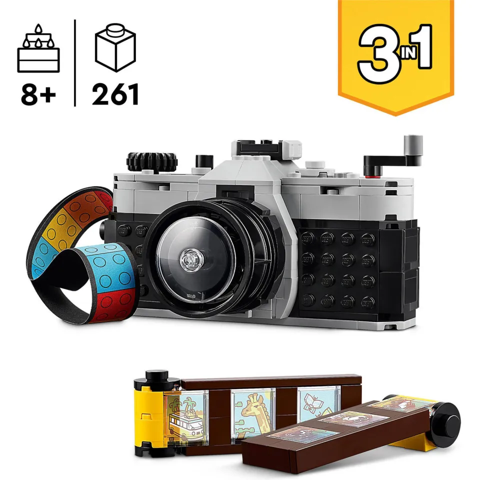Lego Creator 3-in-1 Retro fotocamera Set met Modellen van Speelgoed Tv en Videocamera 31147, foto 6