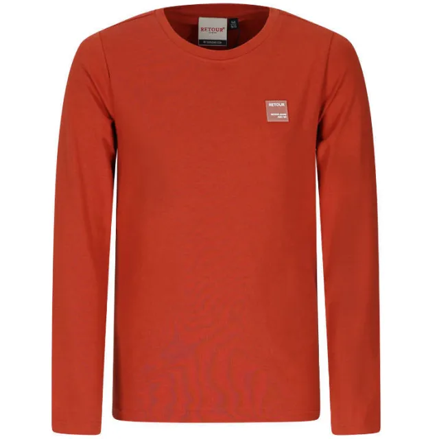 Retour Jeans longsleeve effen rood Roodoranje