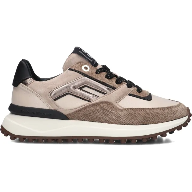 Floris Van Bommel Dames Sneakers Sfw-10128 Noppi - Taupe
