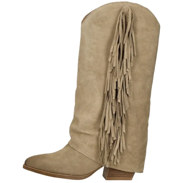 Sub55 hoge westernlaars beige, foto 2