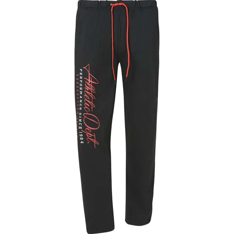 Jan Vanderstorm loose fit joggingbroek BJAN Plus Size met printopdruk zwart, foto 2