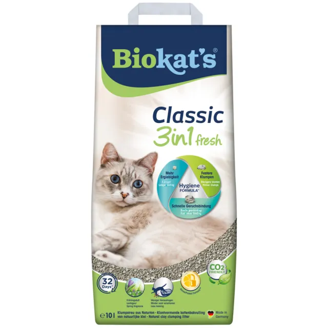 Biokat's Kattenbakvulling Classic Fresh 3-in-1 10 liter