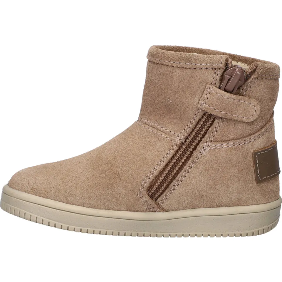 Nelson Kids gevoerde suède enkelboots beige, foto 5
