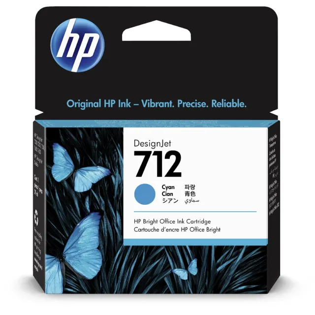 Hp 712 29-ml Cyan DesignJet Ink Cartridg Cyaan