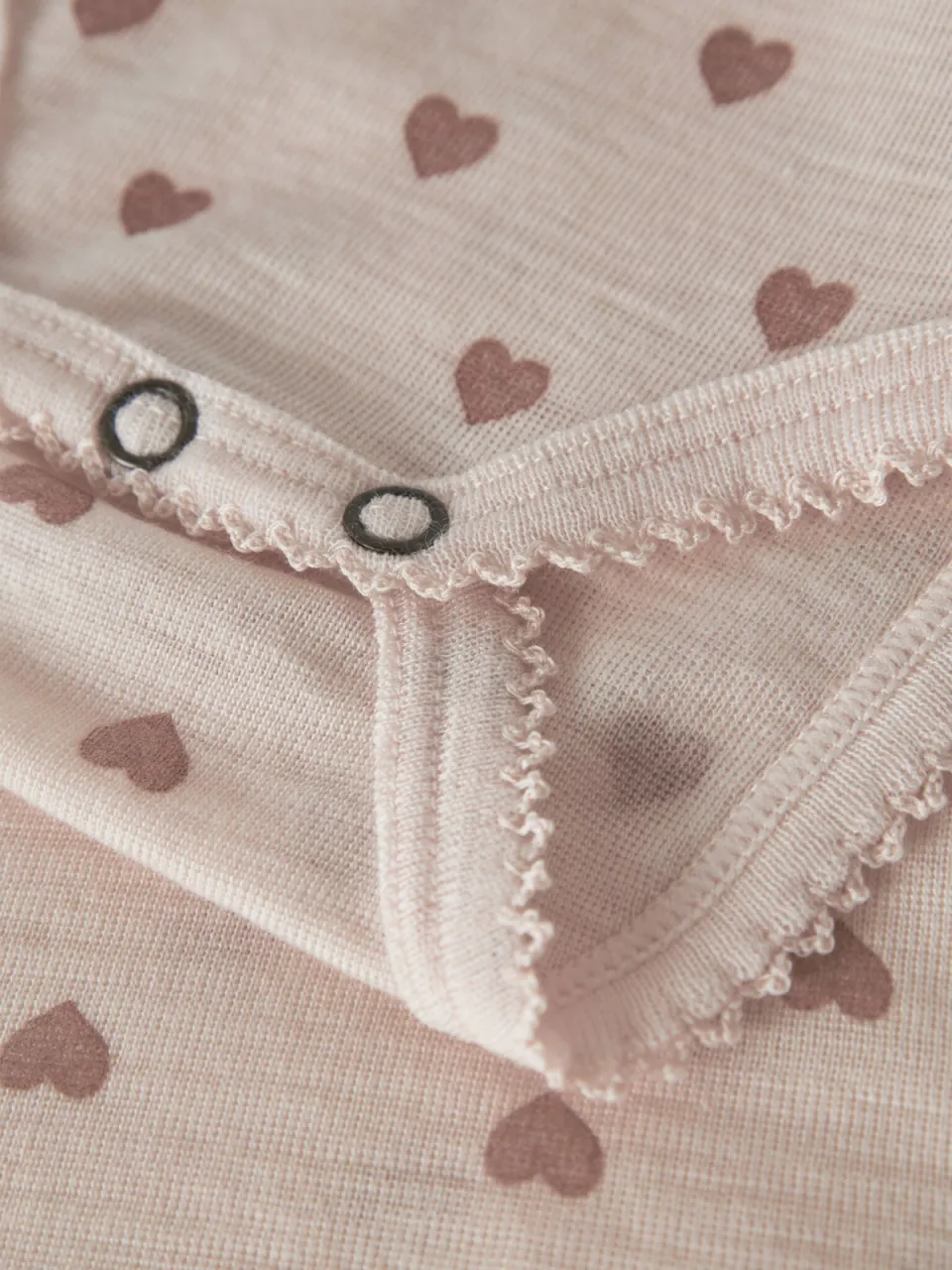 Lil' Atelier BABY wollen romper - beige/roze, foto 6