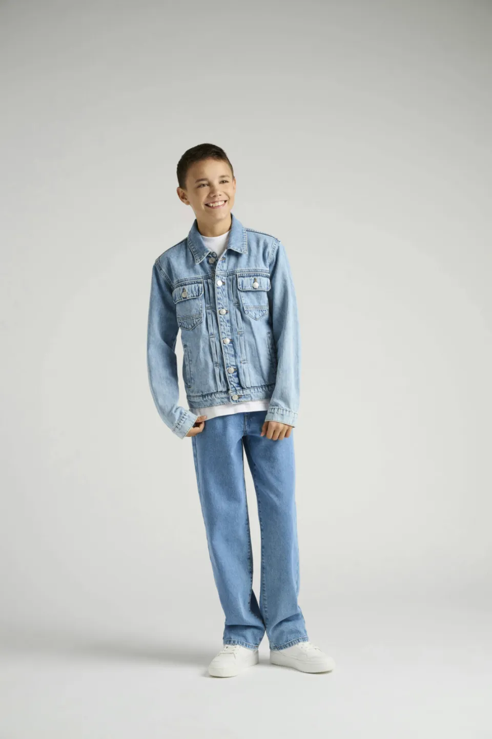 Only & Sons junior spijkerjas lichtblauw Light Blue Denim