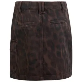 Shoeby mini rok met panterprint bruin, foto 3