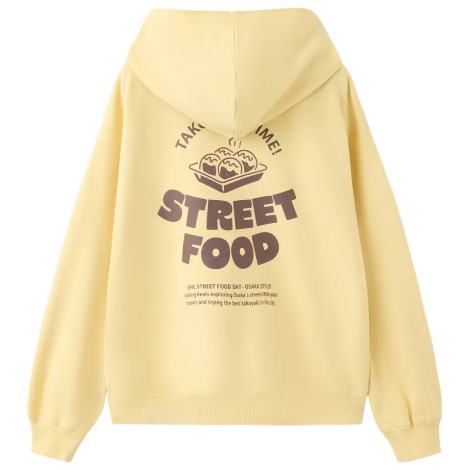 Mango Kids hoodie met backprint - geel, foto 3