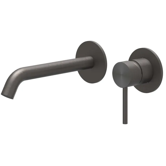 IVY Concord inbouw wastafelmengkraan 2-gats zwart Geborsteld RVS316 Carbon Black PVD