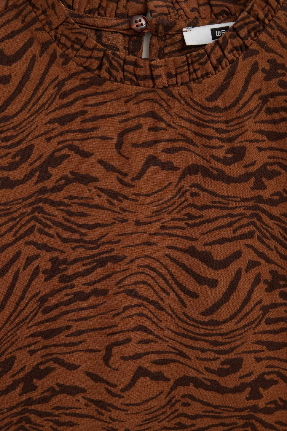 WE Fashion blousetop met zebraprint camel, foto 7