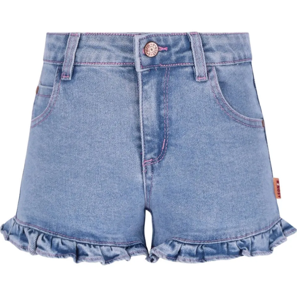 B.Nosy denim slim short jeansshort lichtblauw, foto 2