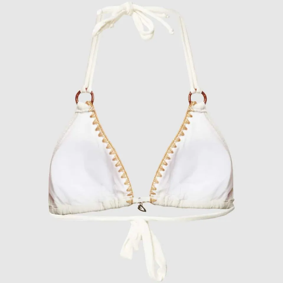 Banana Moon Bikinitop met vetersluiting aan de achterkant, model 'YERO SANTAFE' offwhite, foto 3