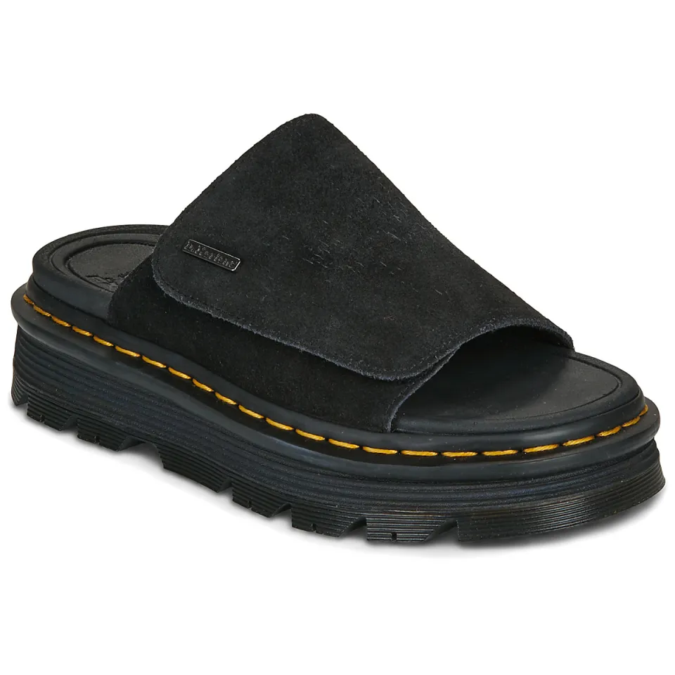 Dr. Martens Zebzag Slide EH Suede slippers zwart
