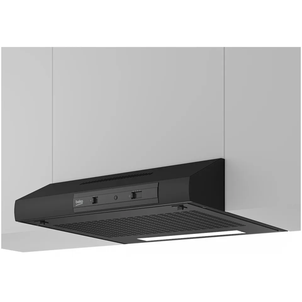 Beko HNS 61212 XH vlakscherm afzuigkap zwart, foto 2
