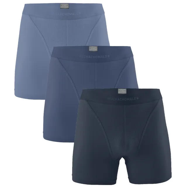 Muchachomalo Heren 3-pack Boxershorts Pima Cotton Veelkleurig