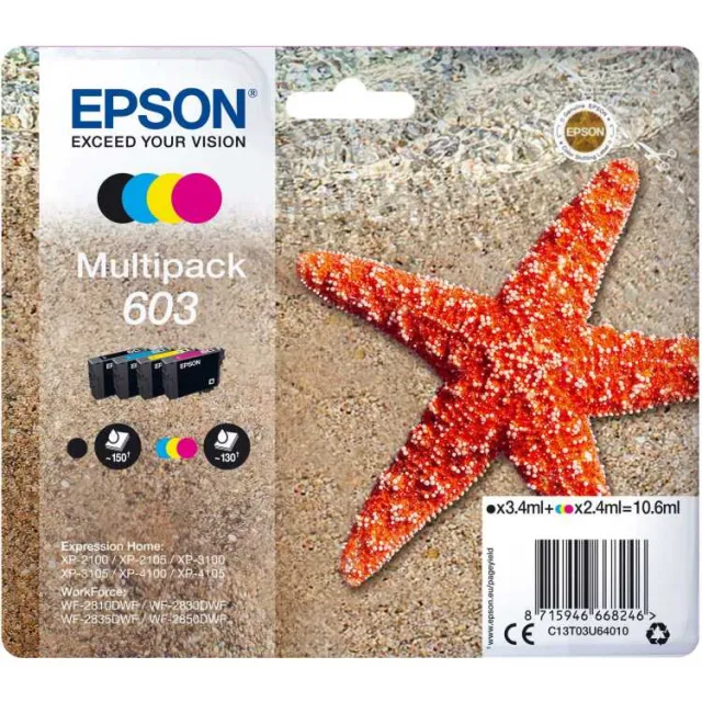 Epson 603 inktcartridges multipack 4 kleuren